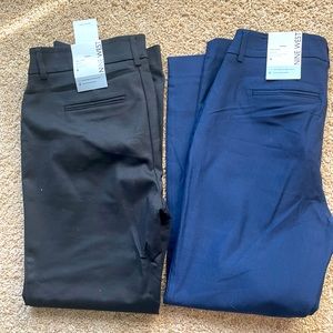 NWT Nine West Slim Ankle Pants size 6 Black snd Blue pairs